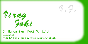 virag foki business card